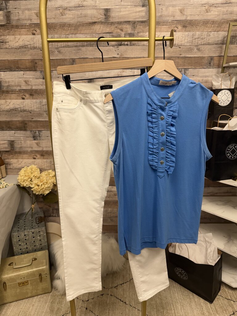 White White House Black Market Straight Leg Jeans