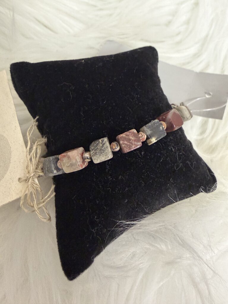 Picasso Leopard Jasper Beaded Bracelet