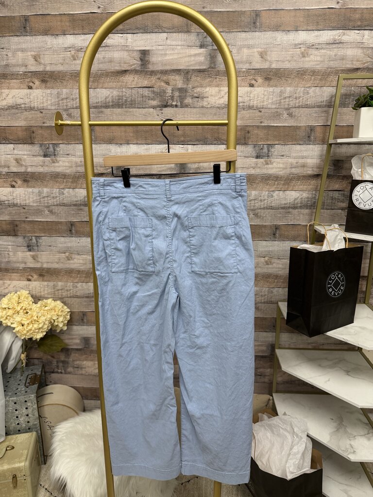 Blue Maeve By Anthropologie Wide-Leg Cropped Pants