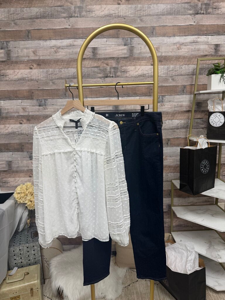 Blue J.Crew Woman's Skinny Fit Denim Jeans