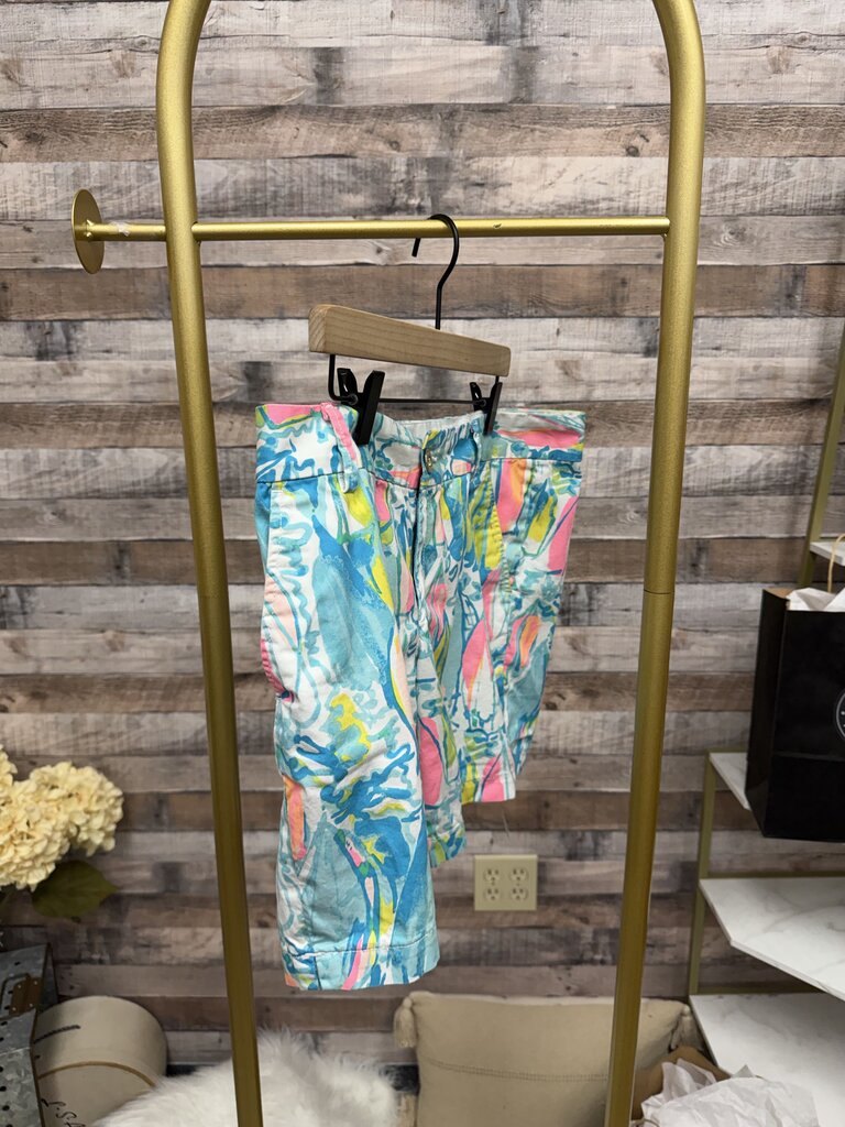 Multicolor Sailboat Print Lilly Pultizer The Jayne Short