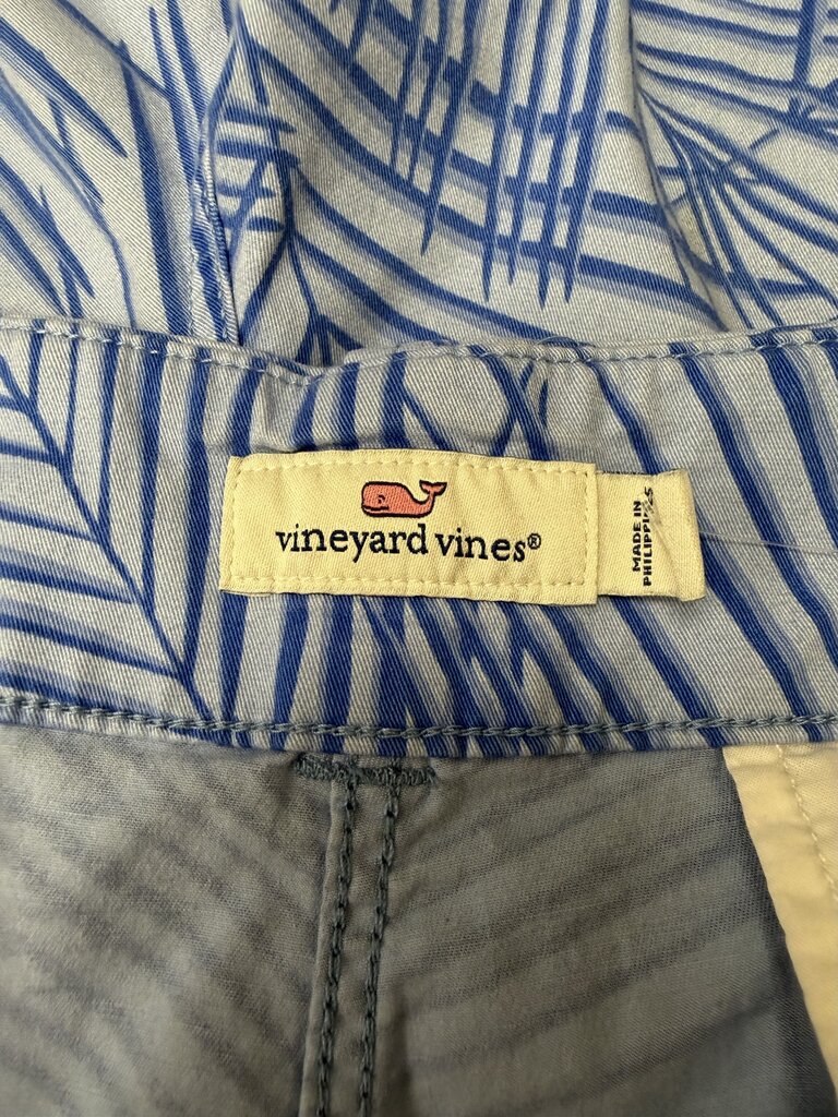 Blue And White Palm Print Vineyard Vines Shorts
