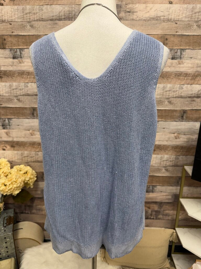 Blue Shelly Brand Sleeveless Tank Top