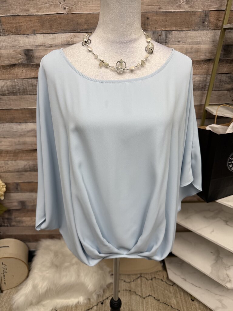 Vince Camuto Powder Blue Chiffon Blouse