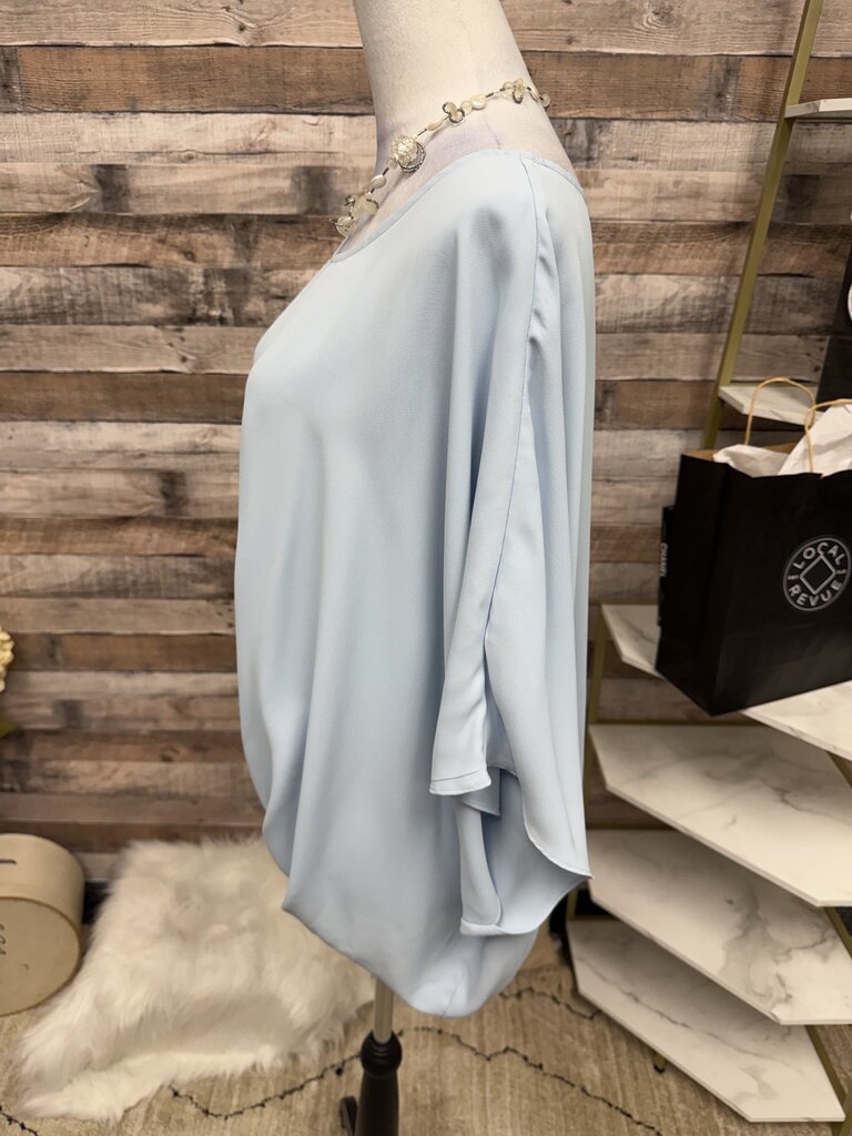 Vince Camuto Powder Blue Chiffon Blouse