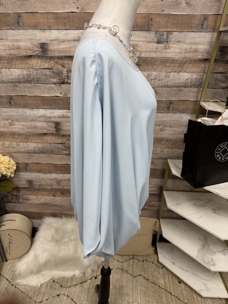 Vince Camuto Powder Blue Chiffon Blouse