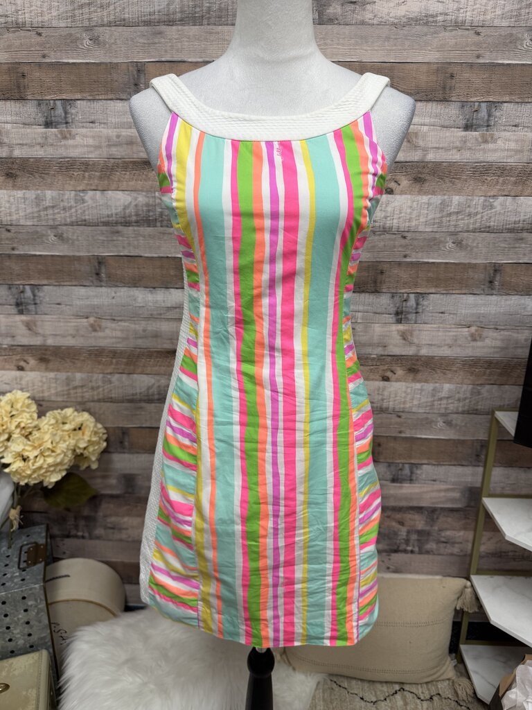 Multicolor Stripe Print Lilly Pulitzer Shift Dress