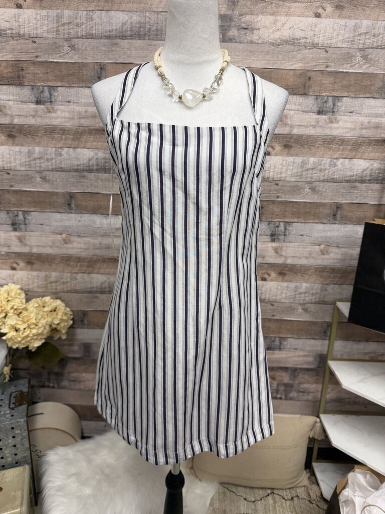 Blue And White Striped Anthropologie Romper