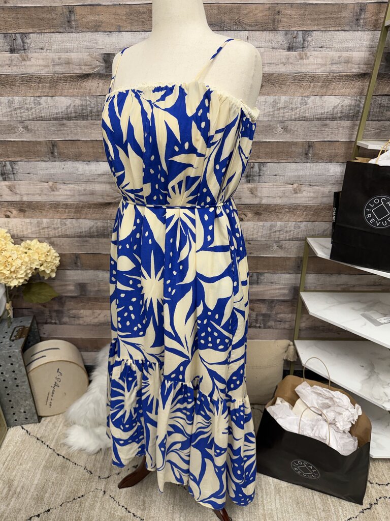 NWT Cream & Blue ASTR The Label Maxi Dress
