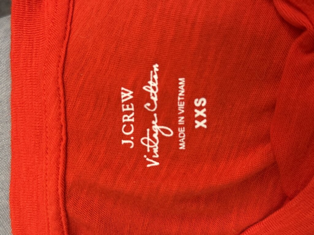 NWT Red J.Crew Vintage Cotton T-Shirt