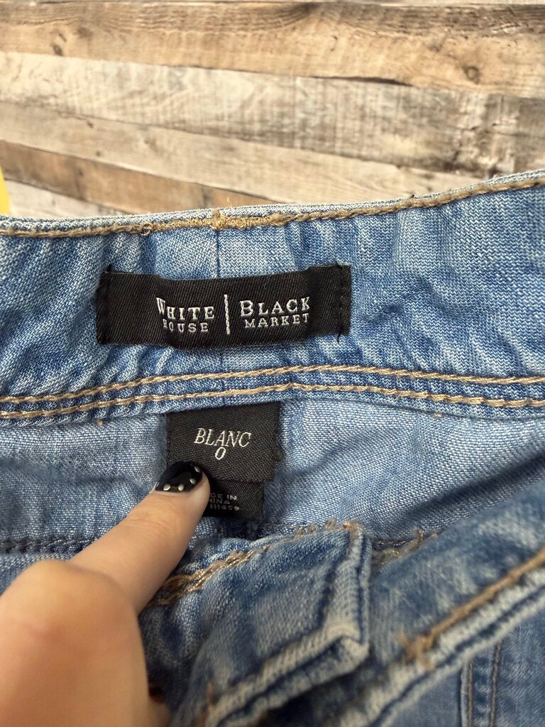 Cotton Denim Shorts White House Black Market