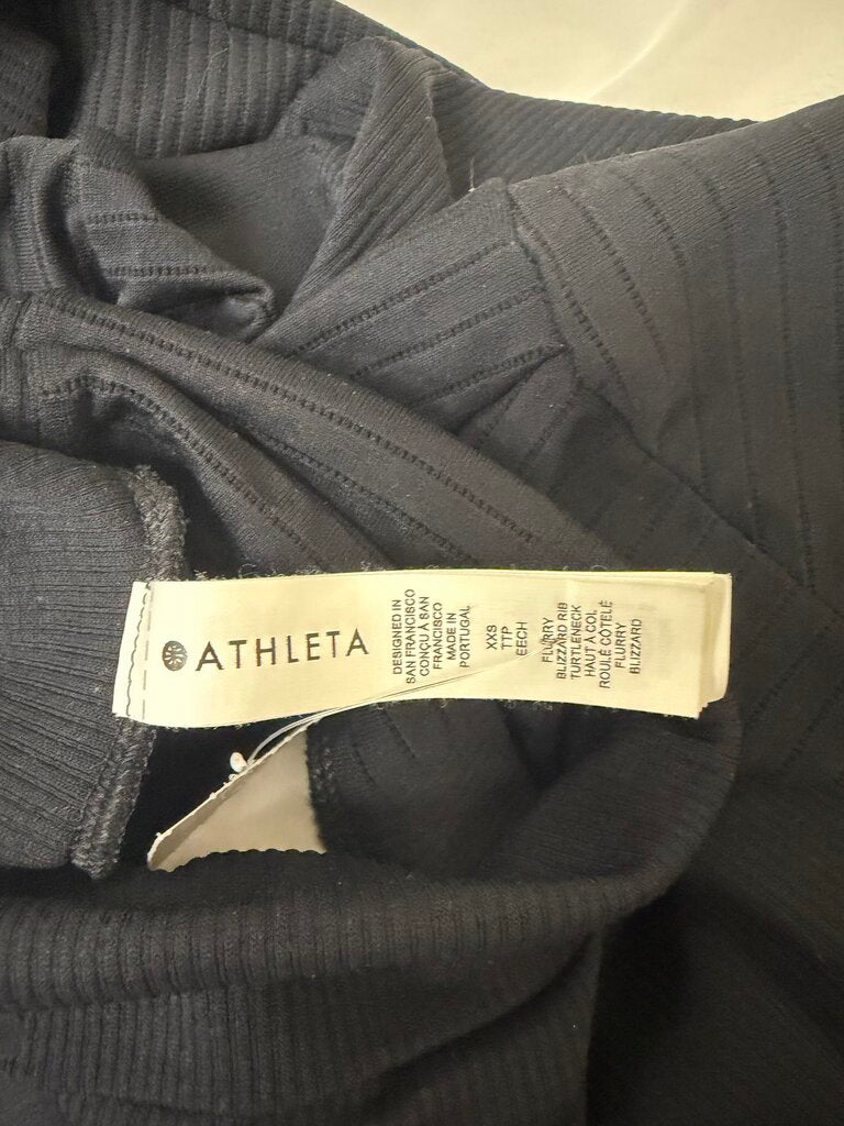 Black TurtleNeck Athleta Long Sleeve Top