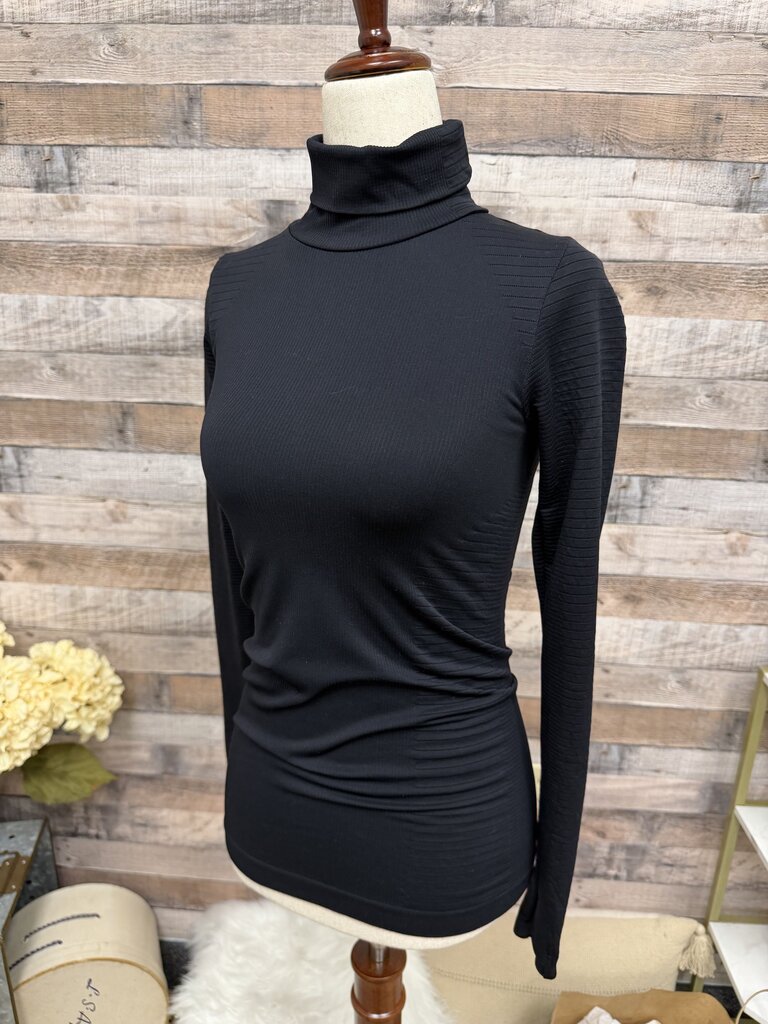 Black TurtleNeck Athleta Long Sleeve Top