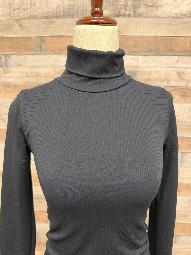 Black TurtleNeck Athleta Long Sleeve Top