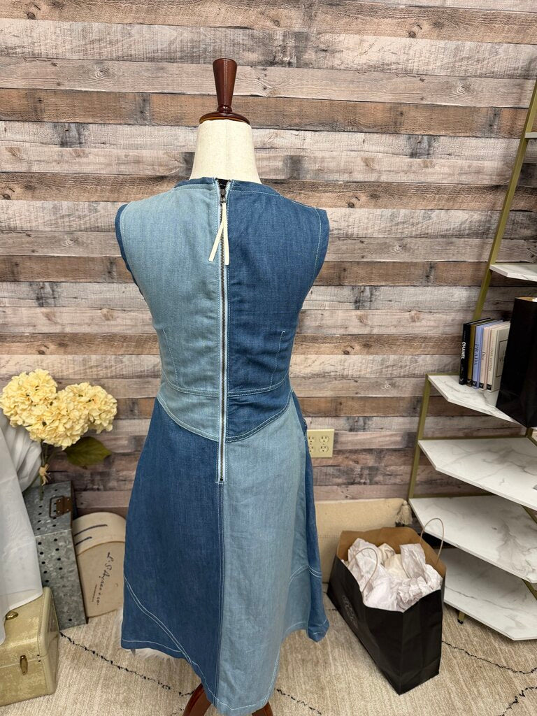 Denim Midi Dress Holding Horses For Anthropology