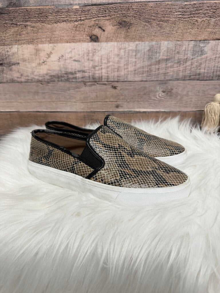 Leather Slip-On Sneakers, Banana Republic, Snake Print