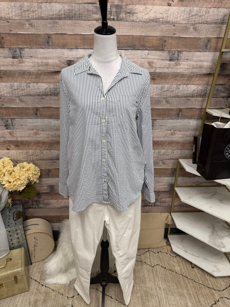 Vineyard Vines Blue & White Stripped Button-Down Shirt