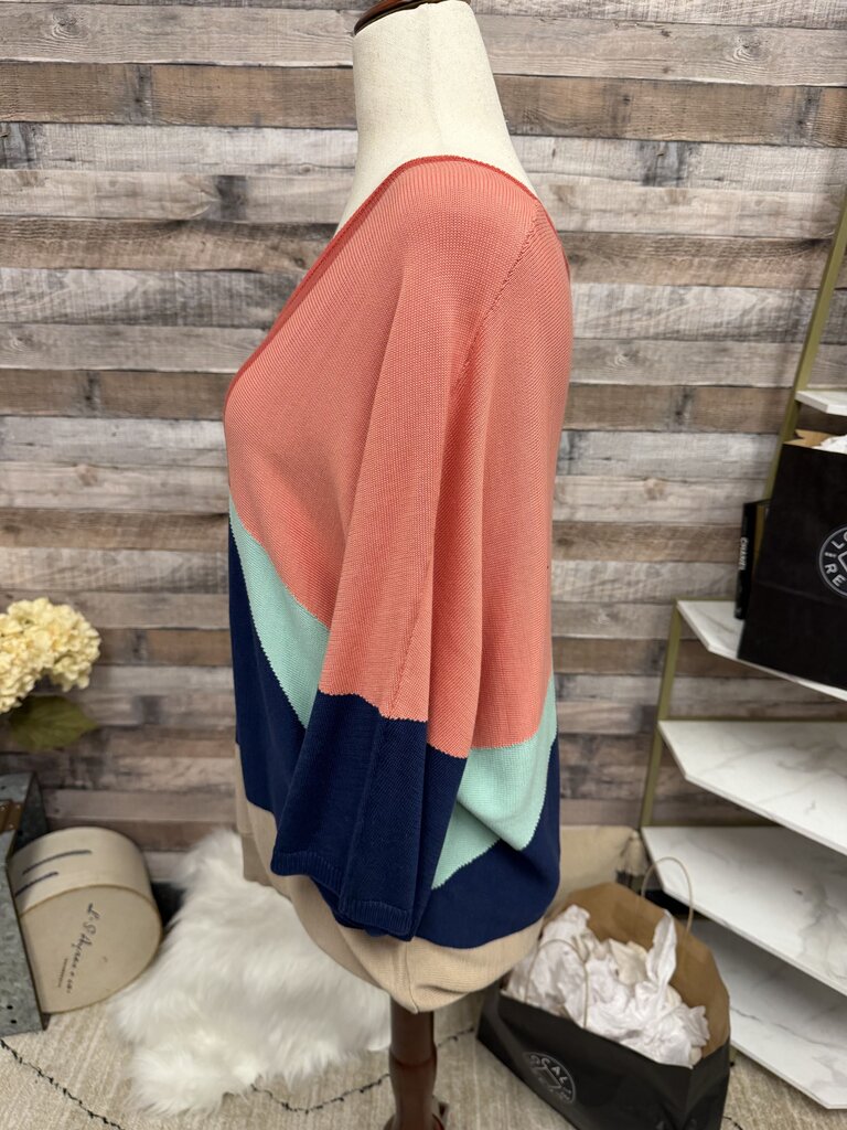 NWT Chico's Pullover Color Block Sweater