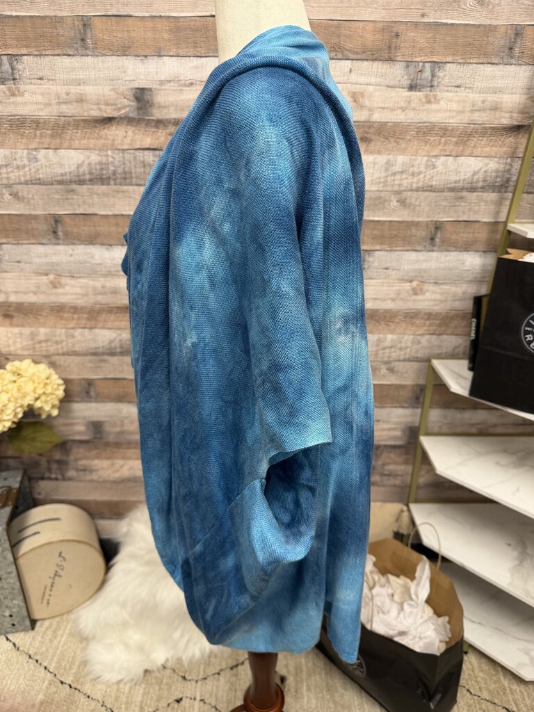 Handwovens by Shoshana Blue Tie-Dye Shawl