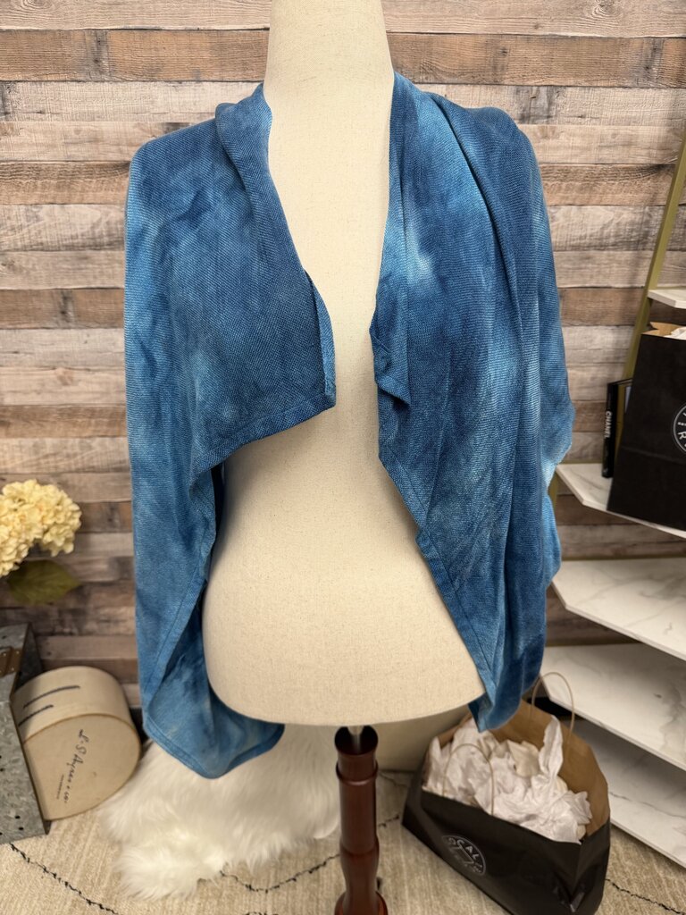 Handwovens by Shoshana Blue Tie-Dye Shawl