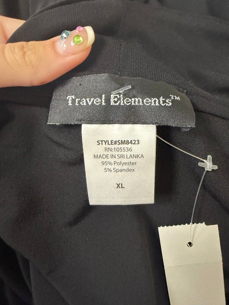 Travel Elements Black Stretch Cardigan