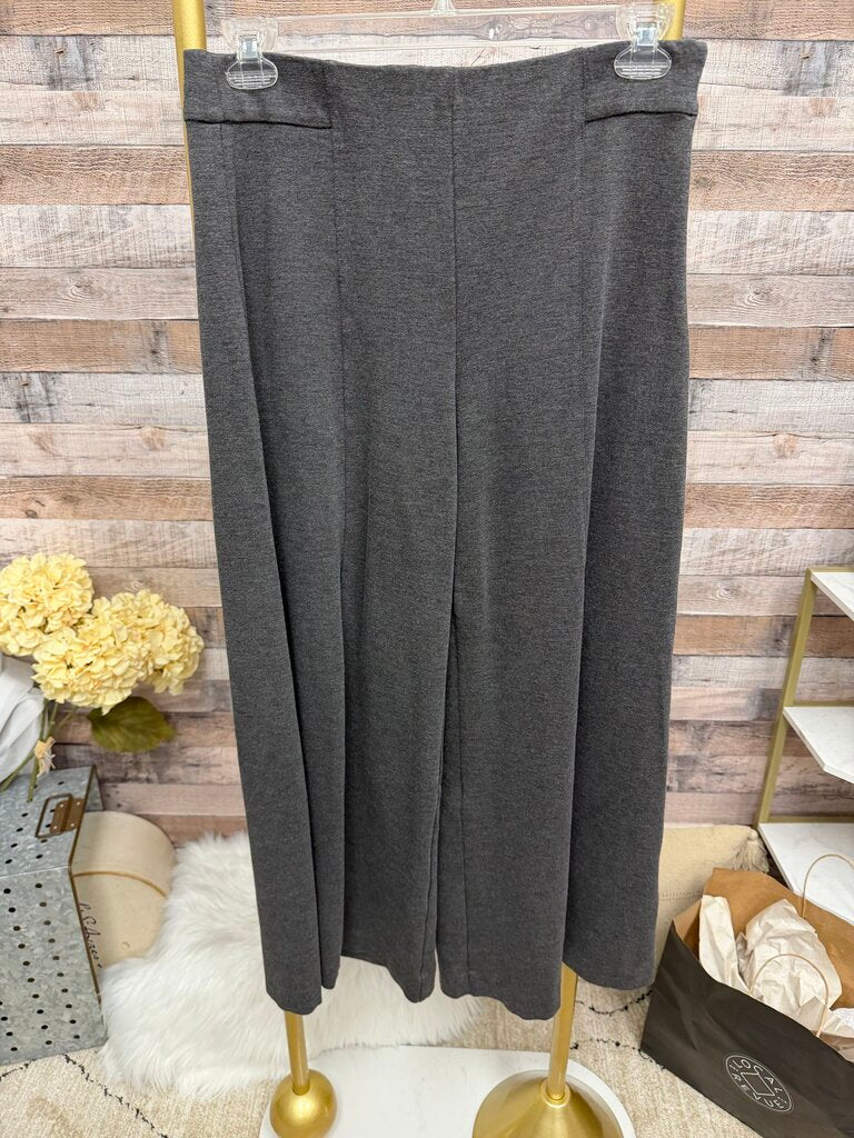 Ann Taylor Grey Wide-Leg Dress Pants