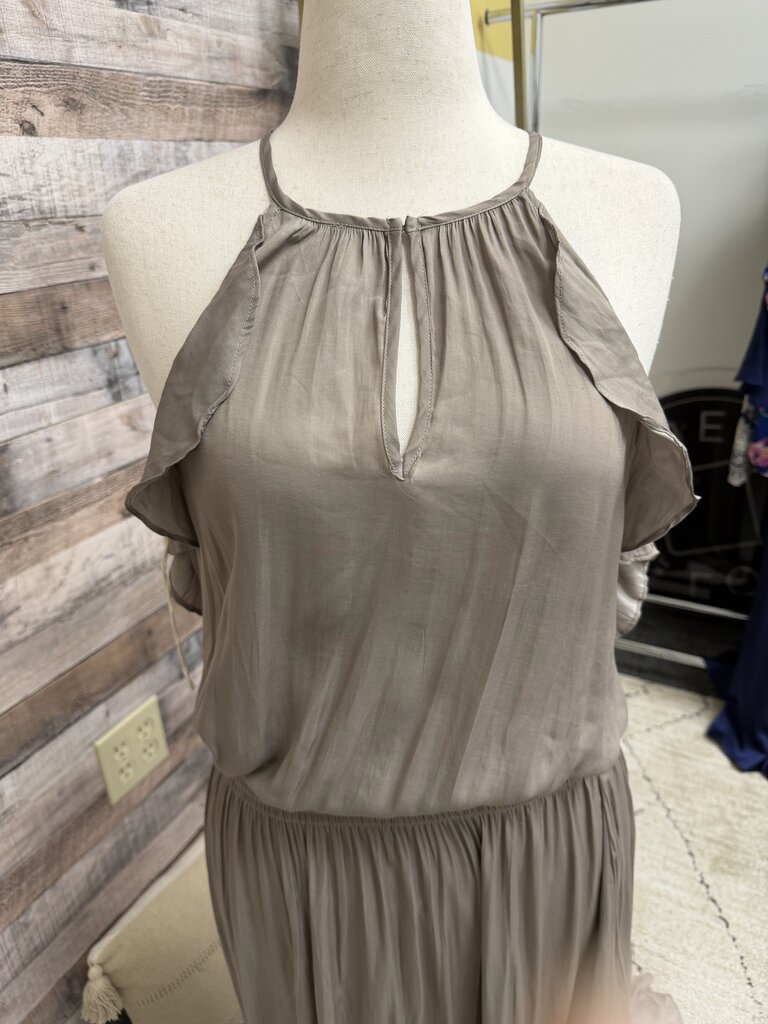 Mustard Seed Green Sleeveless Maxi Dress