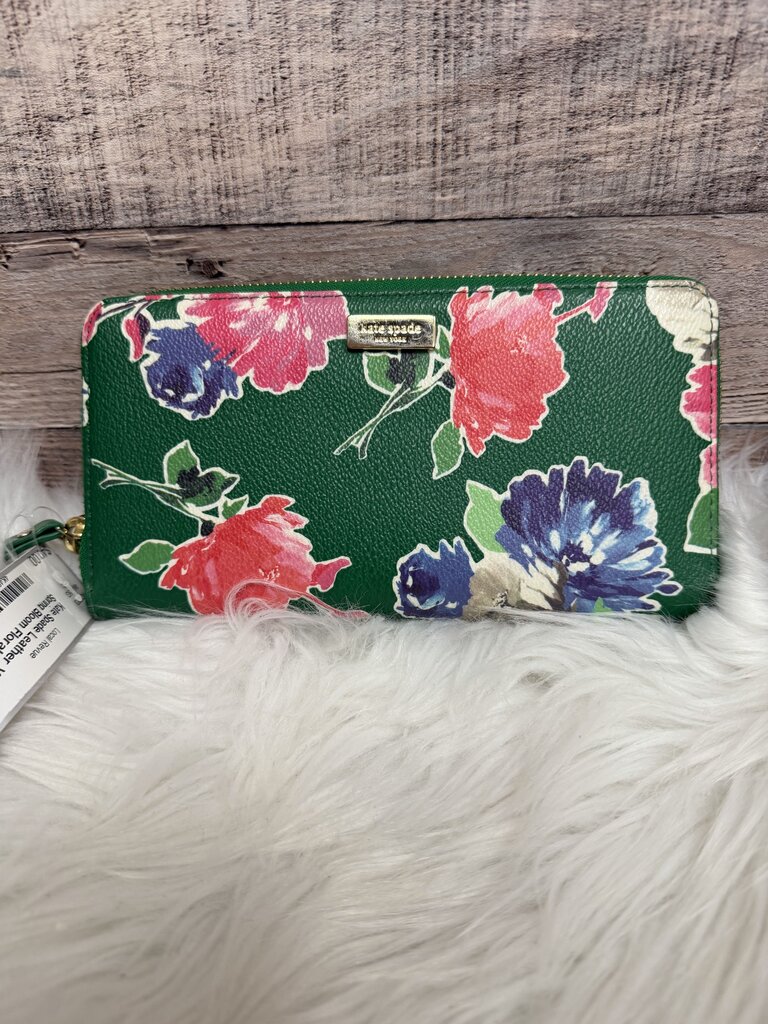 Kate Spade Leather Wallet Spring Bloom Floral Print