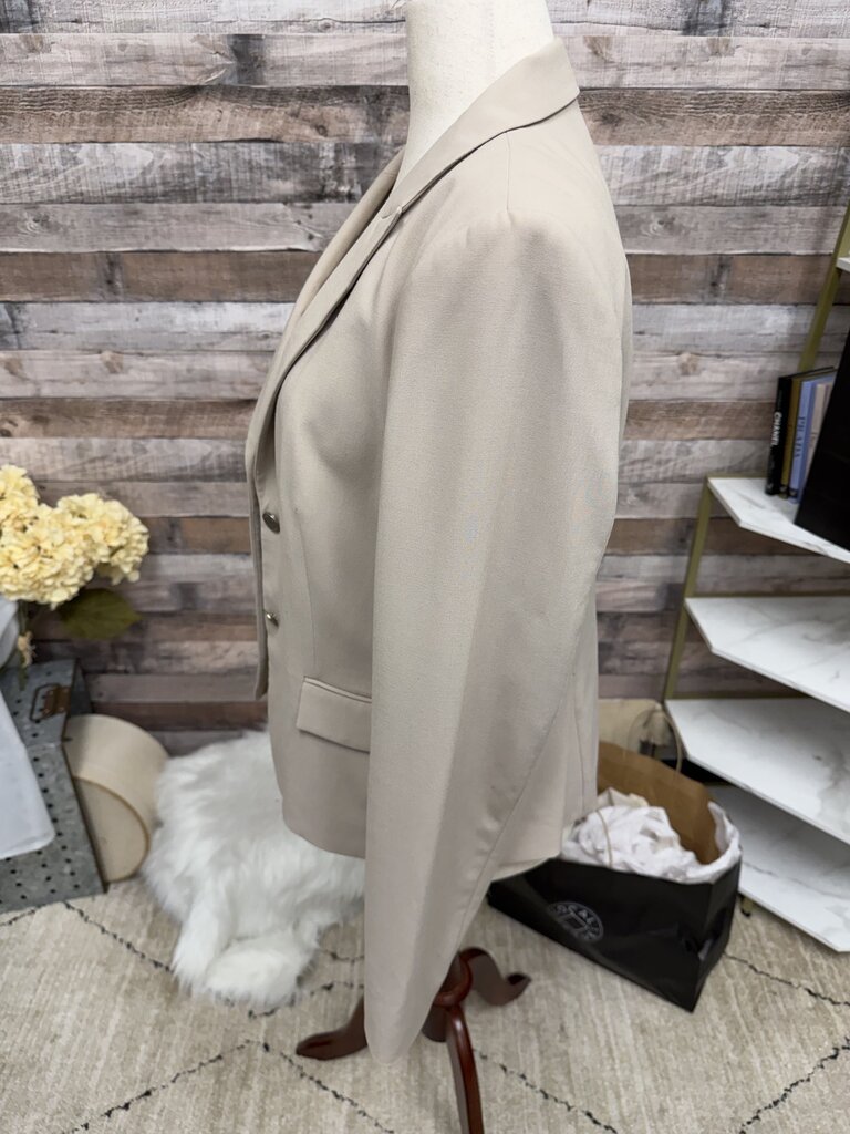 Calvin Klein Brown Blazer With Silver Buttons