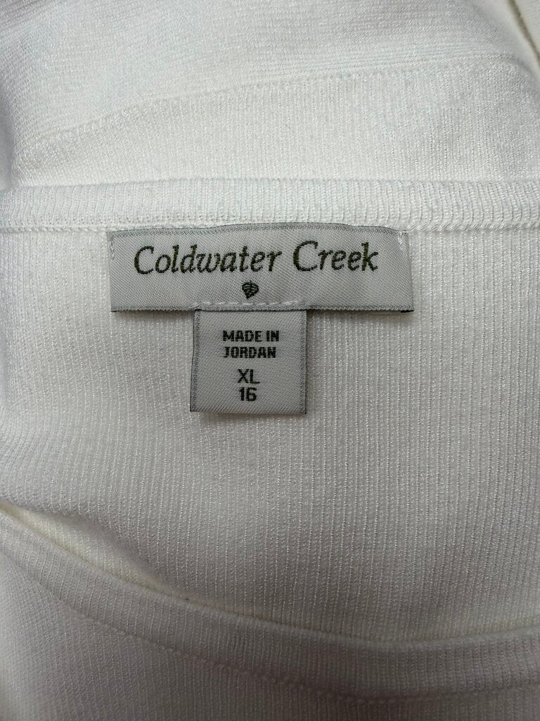 NWT Coldwater Creek White Long Sleeve XL
