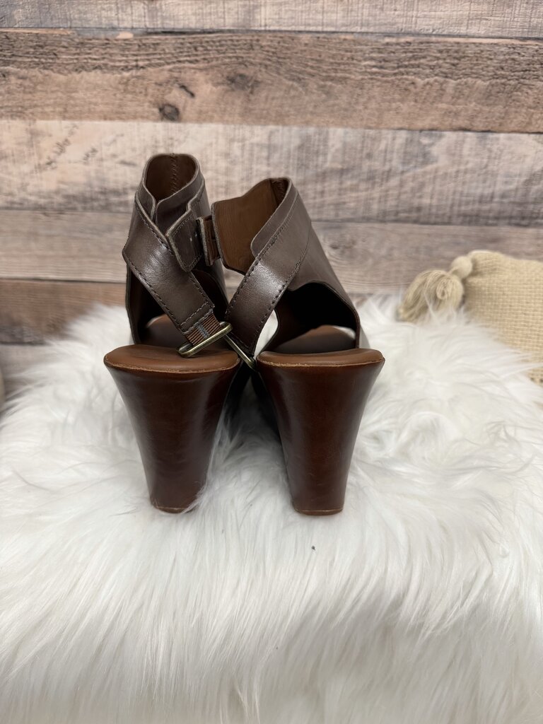Kork-Ease Leather Open-Toe Wedge Sandals