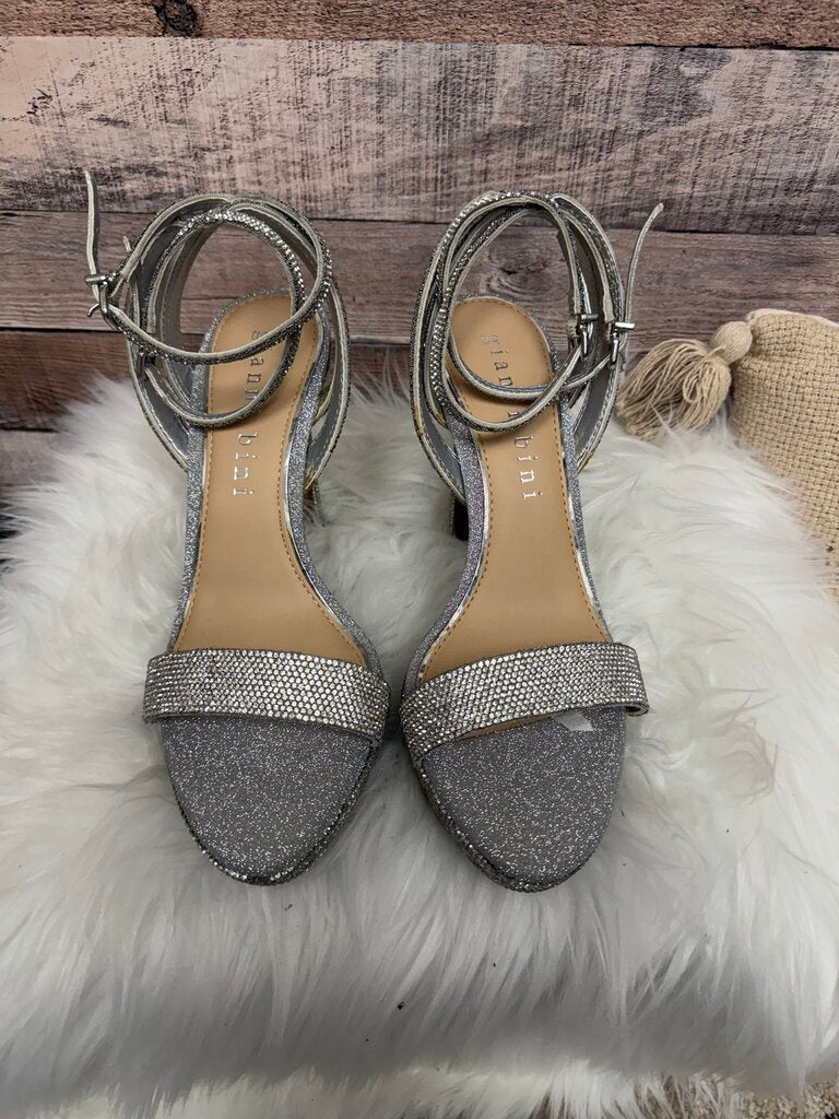 Gianni Bini Silver Embellished High Heels