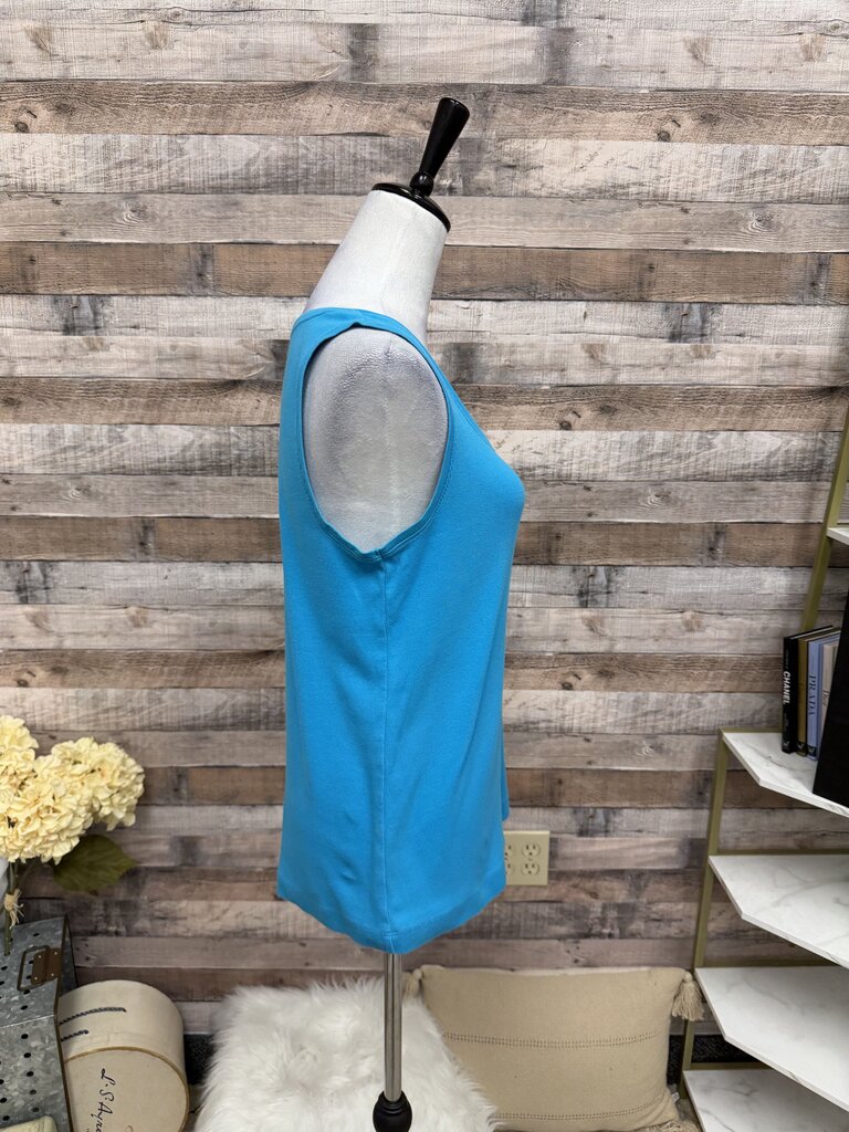 Chico's Aqua Ribbed Tank