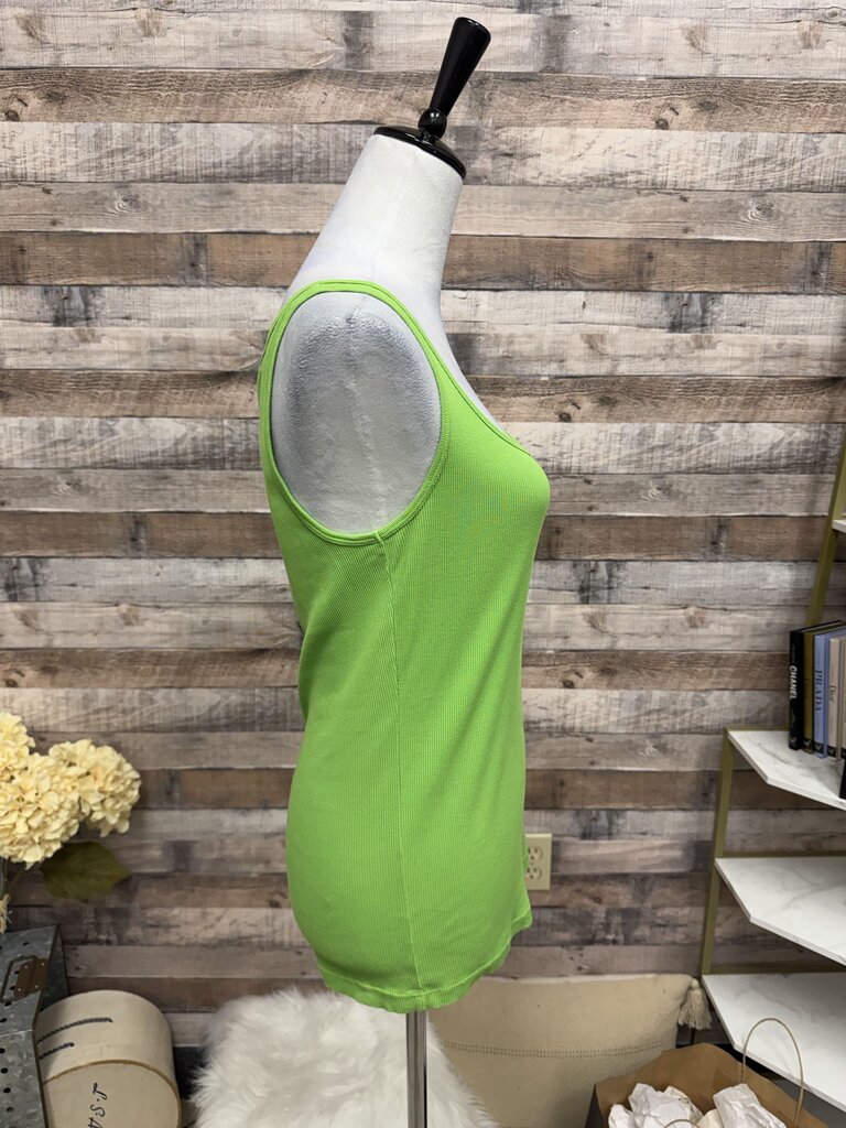 Lauren Ralph Lauren Lime Green Ribbed Tank