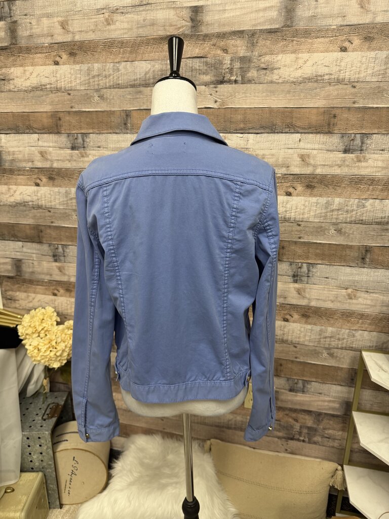 Tory Burch Periwinkle Cotton Denim Jacket