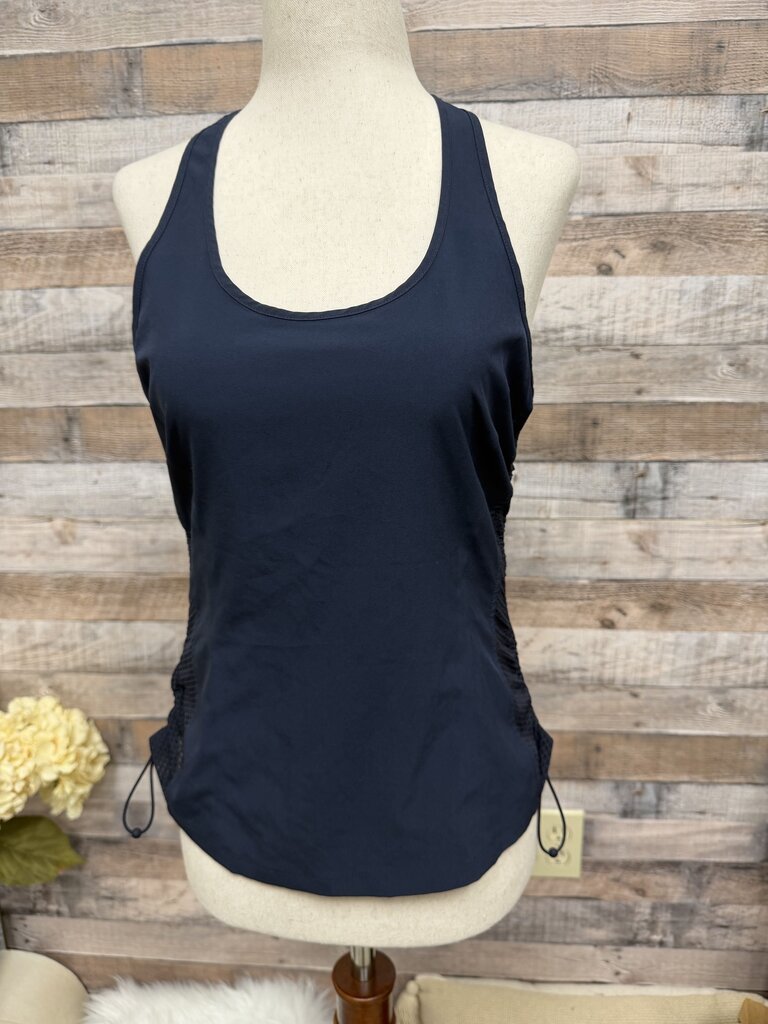 Athleta Navy Racerback Cinch Tank