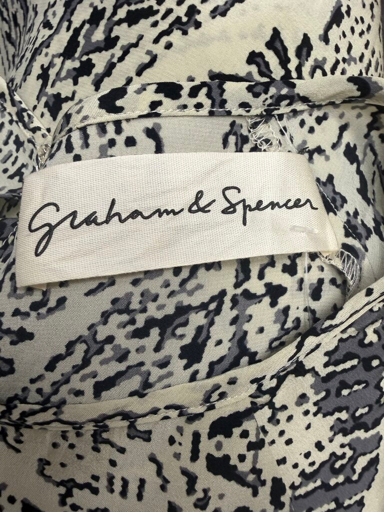 Graham & Spencer Navy Scoop Neck Tee L