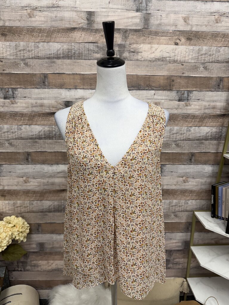 Joie Pink With Print Long Sleeve Top M
