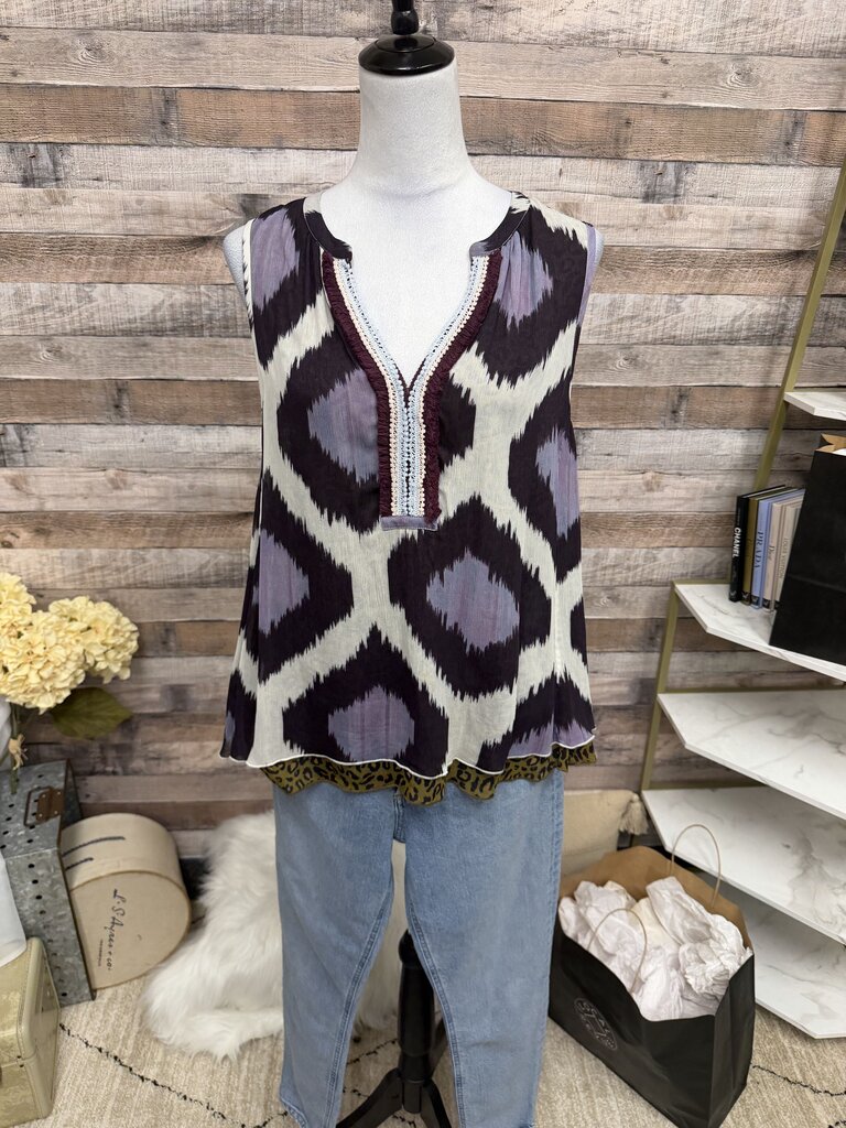 Scotch & Soda Maison Scotch Silk Sleeveless Top 2