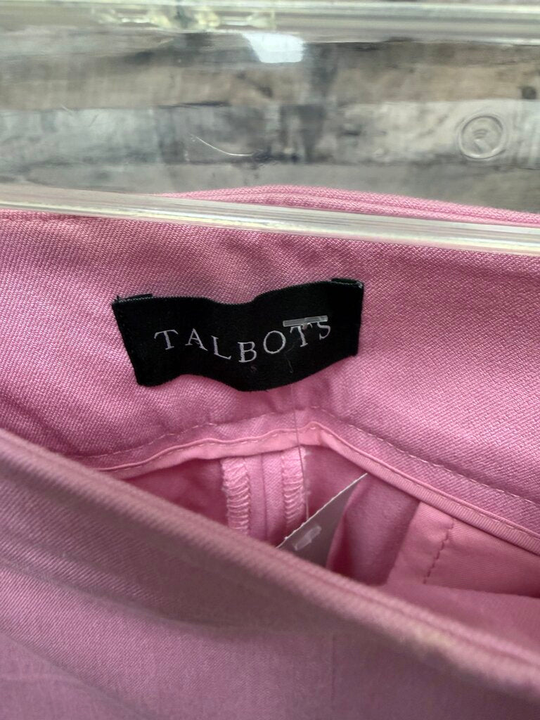 Talbots Pink Ankle Pants 14