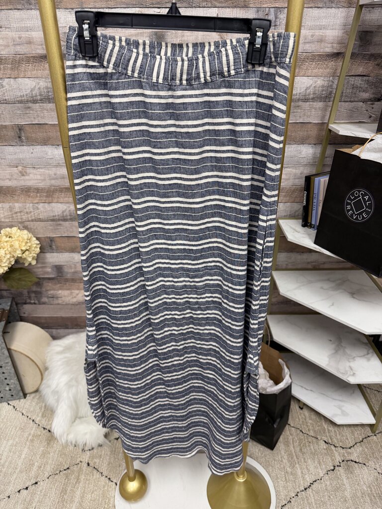 Corey Lynn Calter Blue & White Striped Skirt XS