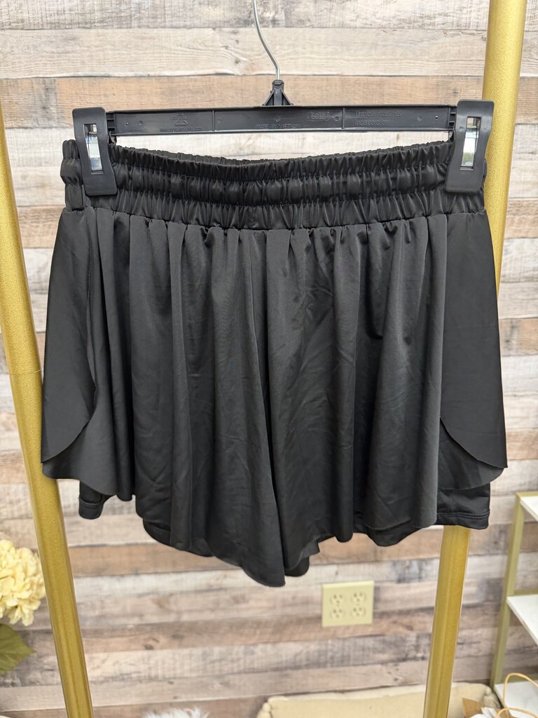 Running Sports Black Athletic Shorts