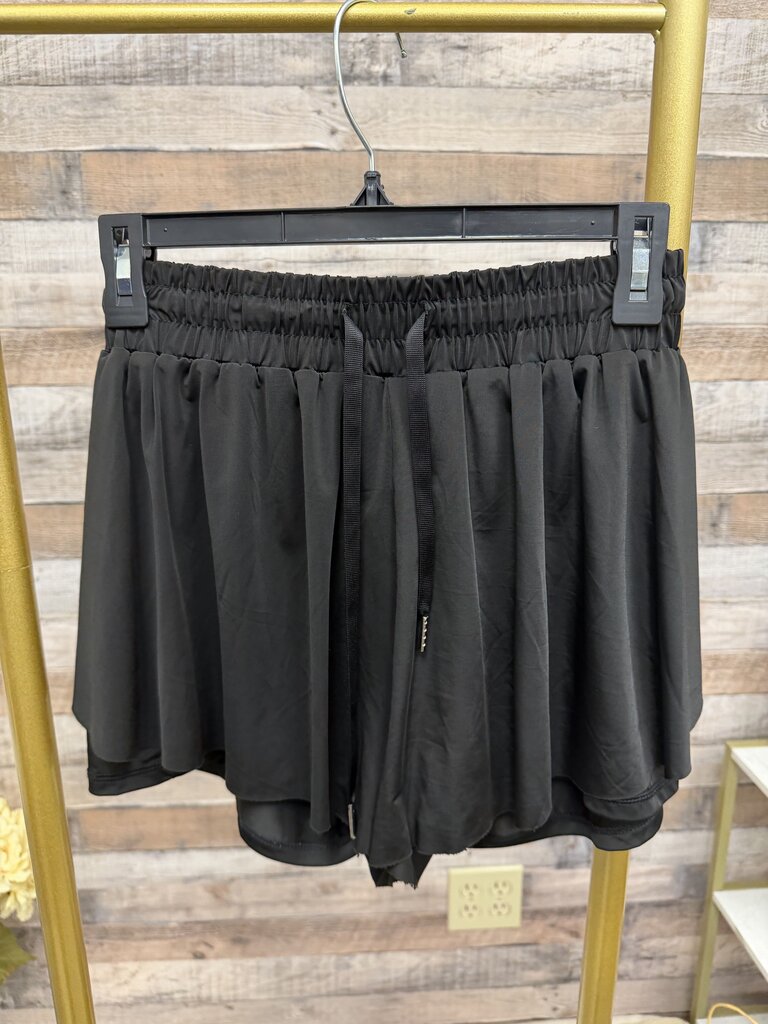 Running Sports Black Athletic Shorts