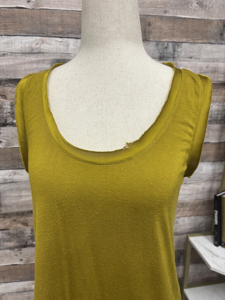 Peyton Jenson Yellow Sleeveless Tank Top S