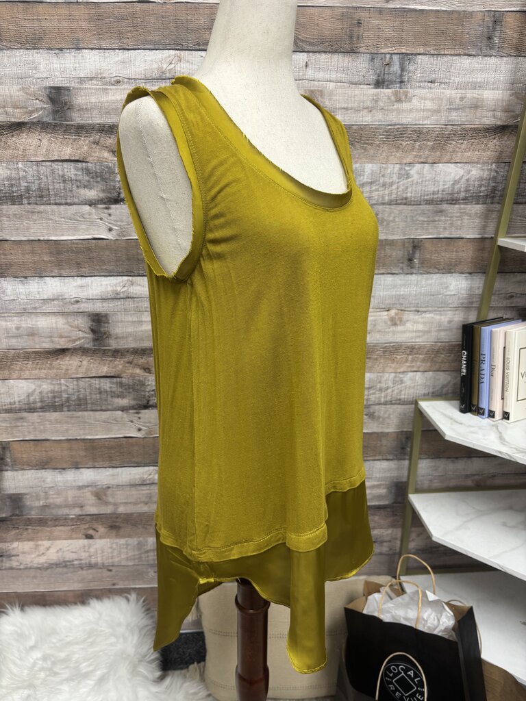 Peyton Jenson Yellow Sleeveless Tank Top S