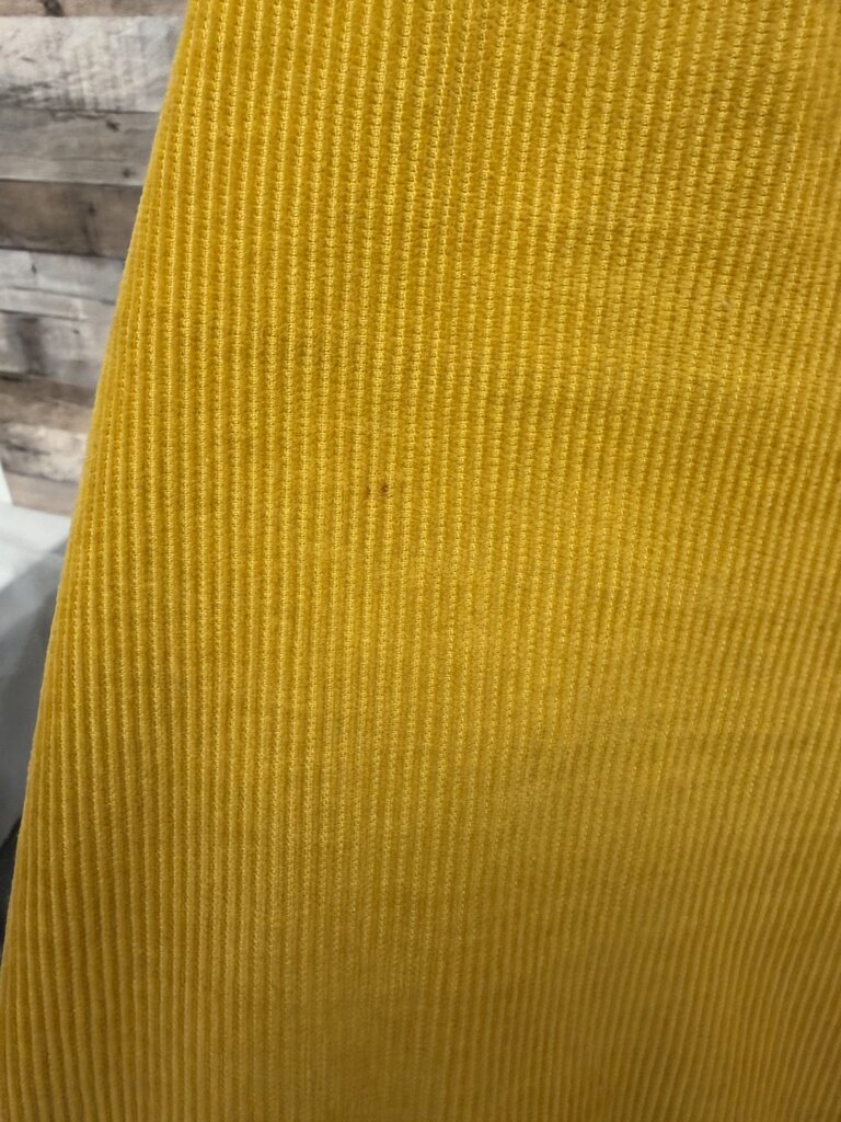 Loft By Ann Taylor Yellow Corduroy Mini Skirt 6