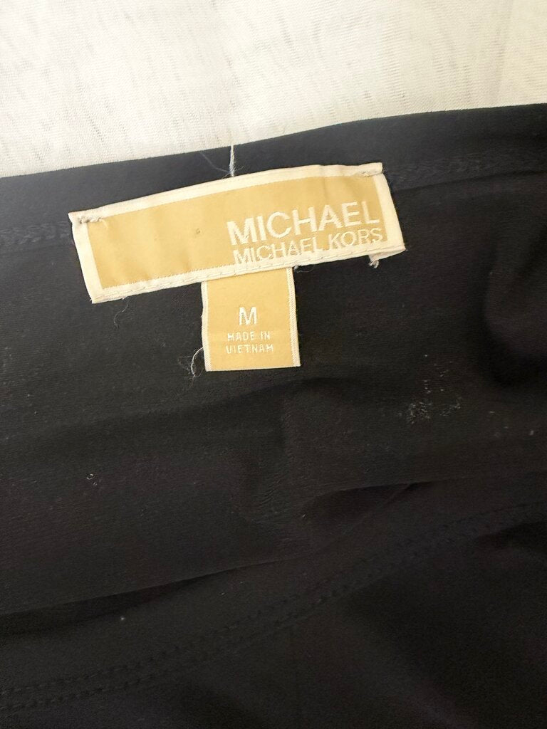 Michael Kors Black Long Sleeve Dress With Belt