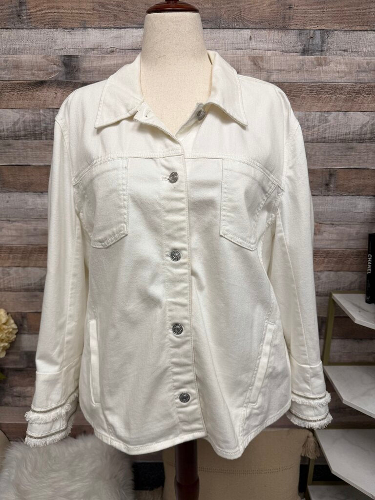Chico's White Denim Jacket