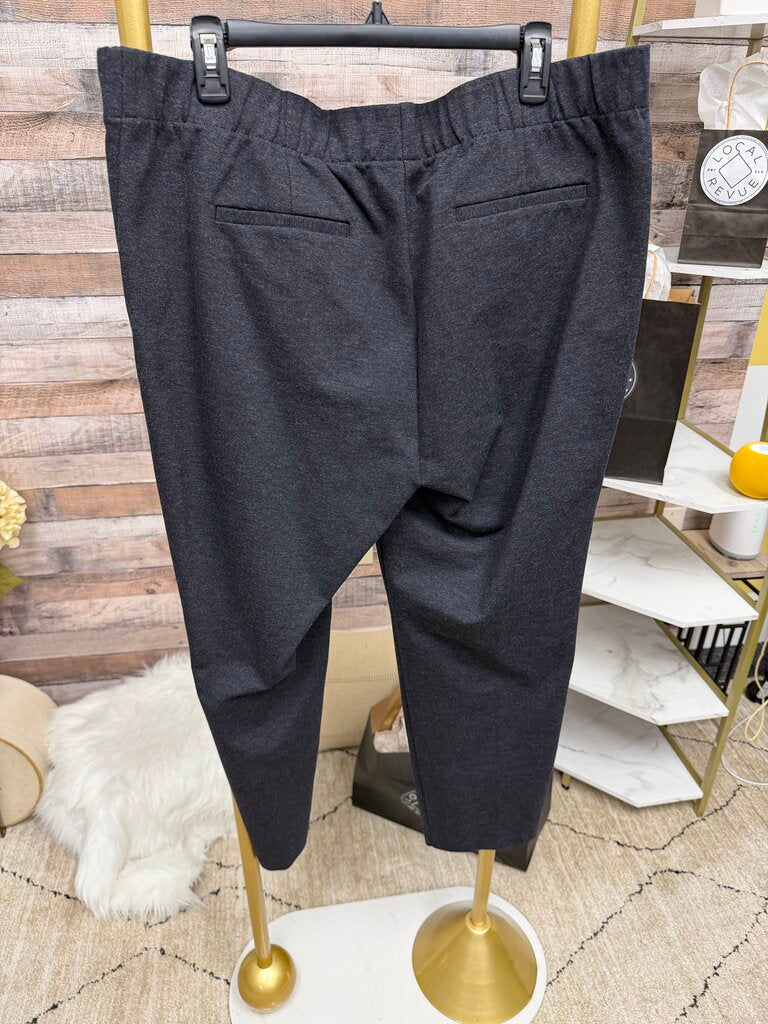 NWT J Jill Pull Grey On Pointe Slim Leg Dress Pants