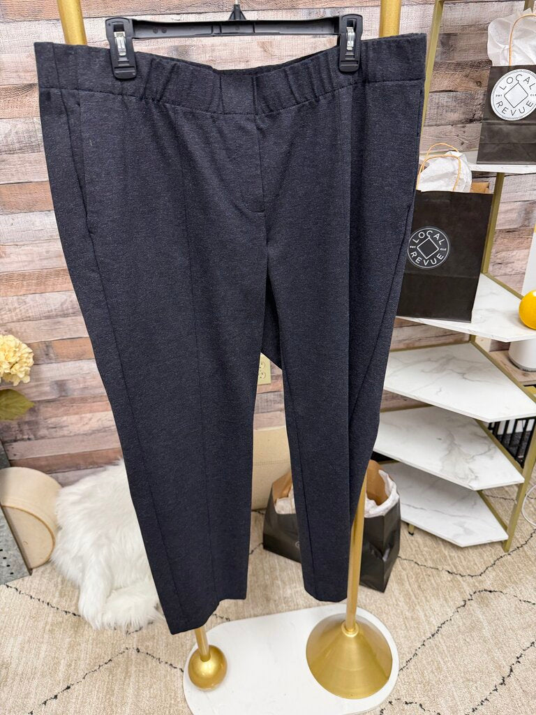 NWT J Jill Pull Grey On Pointe Slim Leg Dress Pants